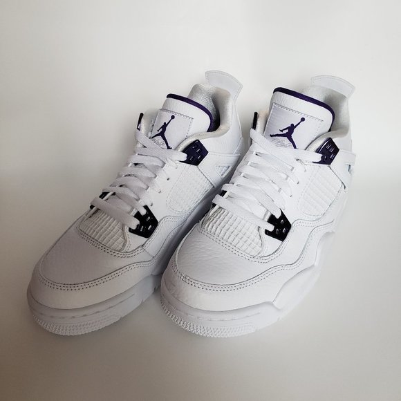 Air Jordan 4 Retro Metallic Purple GS Size US 6.5Y - Picture 3 of 4